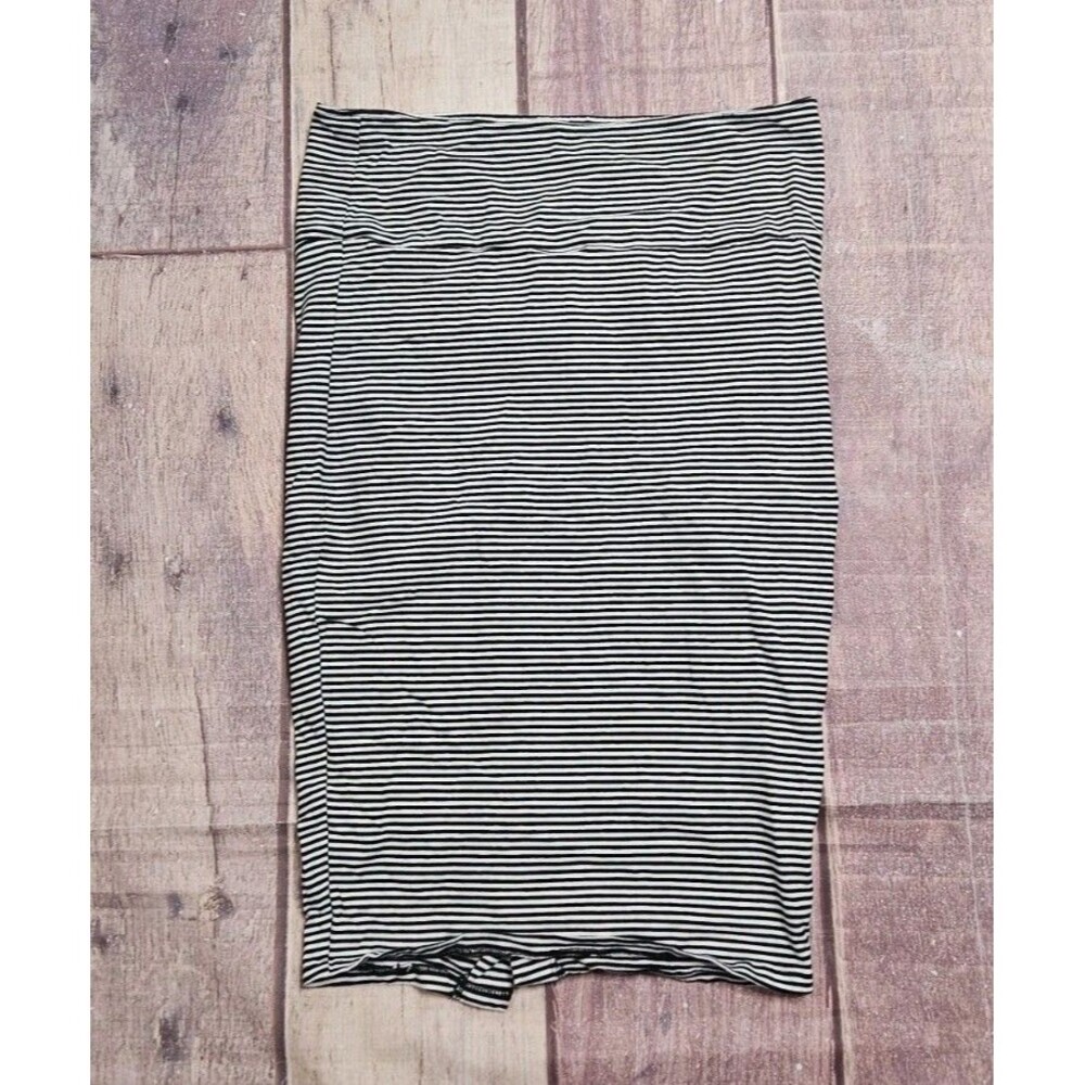 torrid Black and White Striped Pencil Skirt